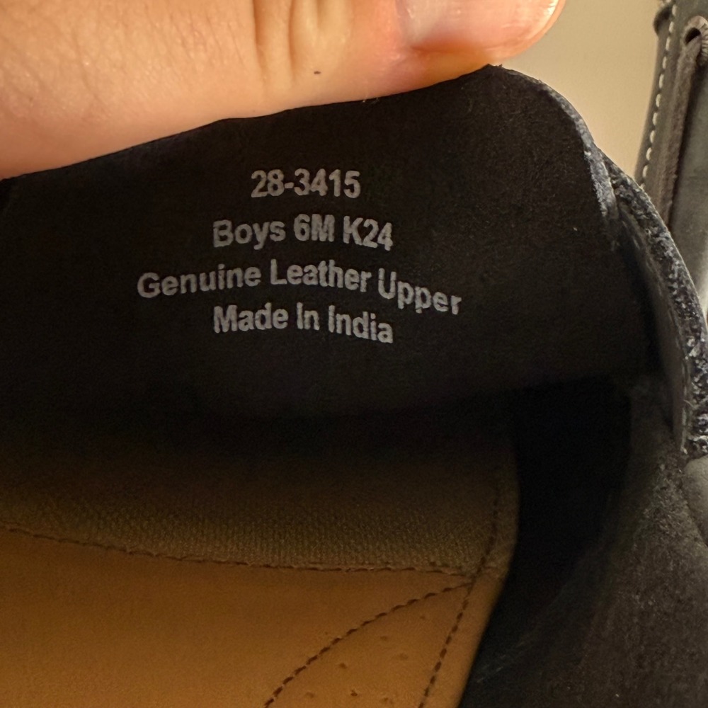 Johnston & Murphy Boat Shoes Size 6M Navy Blue Leather Preppy Nautical Classic - Picture 6 of 8